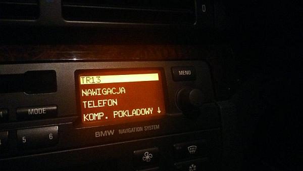 BMW MK3 z monitorem mono Tłumaczenie nawigacji - Polskie menu